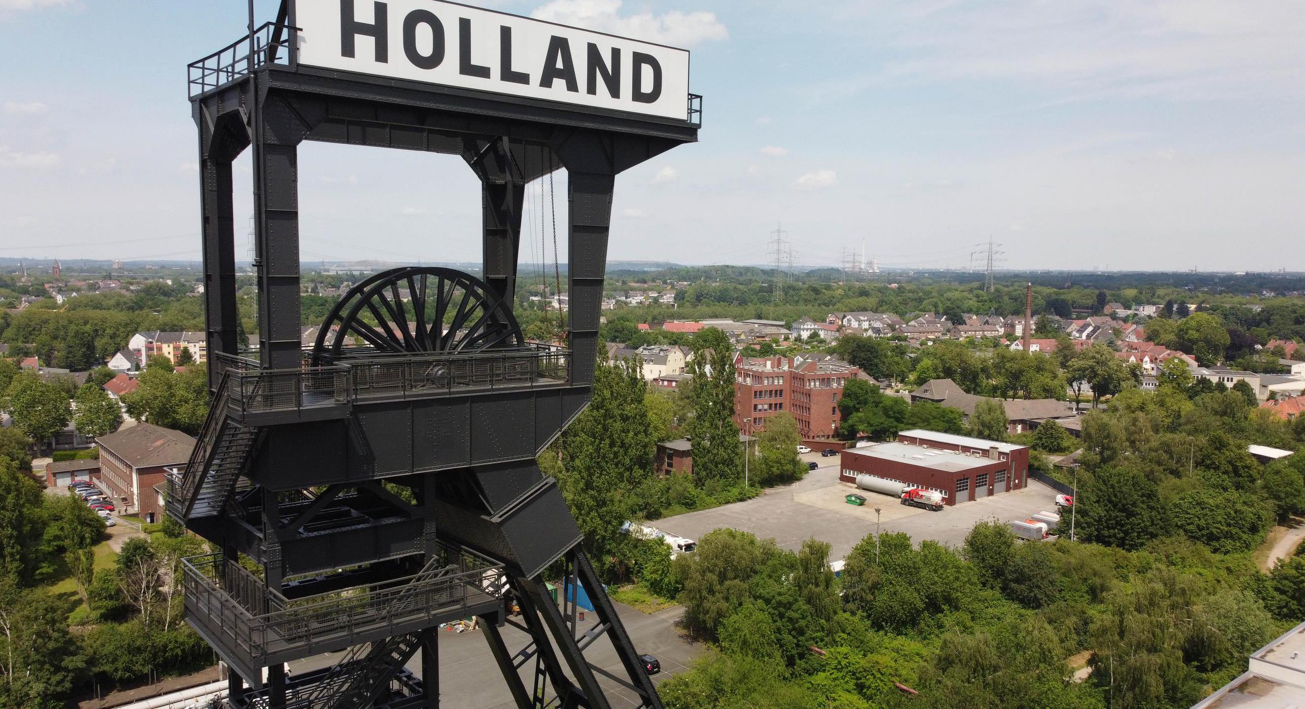 WATn Ausblick: kostenlose Begehung des Fördergerüstes der ehemaligen Zeche  Holland | Stadt Bochum