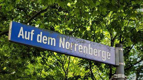 Straßenschild Auf dem Norrenberge