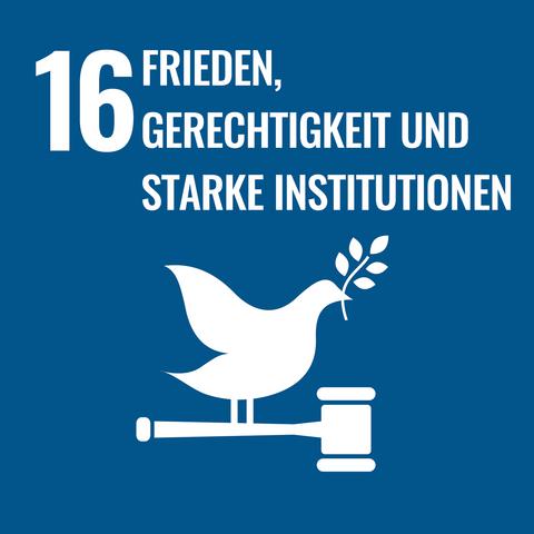 Icon 16 Frieden, Gerechtigkeit und starke Institutionen