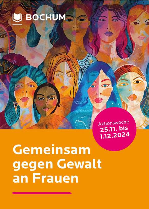 Flyer zur Aktionswoche "Gemeinsam gegen Gewalt an Frauen"