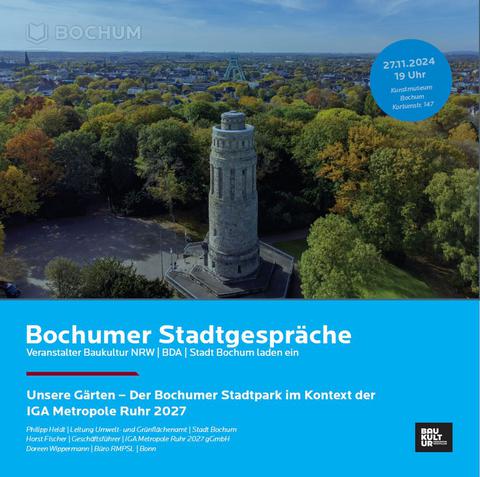 Einladungsflyer zu den Bochumer Stadtgesprächen am 27. November 2024