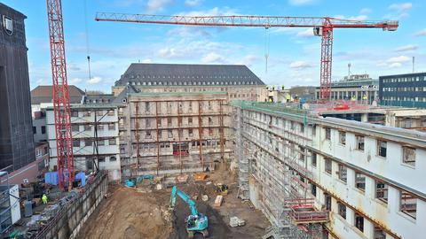 Haus des Wissens Baustelle im November 2024