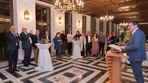 Empfang der JADDE/Tech7-Delegation aus Israel im Rathaus in Bochum durch Oberbürgermeister Thomas Eiskirch